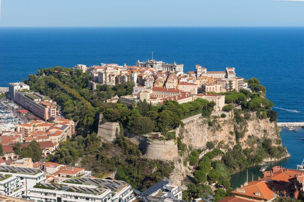 Prince's Palace in Monaco Old Town on the French Riviera